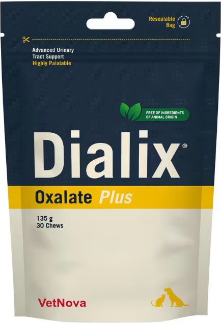 Vetnova Dialix Oxalato Plus 30 comprimidos mastigáveis
