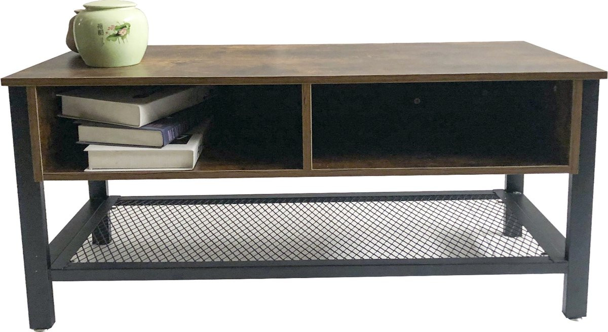 Stoer TV meubel kast dressoir in industrieel vintage design, Breedte: 140 cm