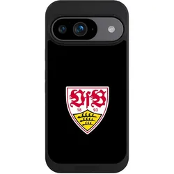 Nivocase Handyhülle für Google Pixel 9 Hülle NIVOpure Case Schwarz Offizielles Lizenzprodukt VfB Stuttgart (Google Pixel 9), Smartphone Hülle, Schwarz