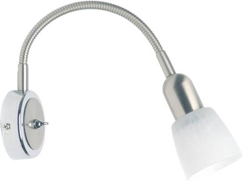 Brilliant Sofia 55390/77 Wandstrahler E14 40W Energiesparlampe Eisen, Chrom