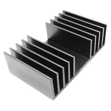 RS PRO Kühlkörper für Universelle rechteckige Alu 1K/W, 100mm x 120mm x 37mm (271864)
