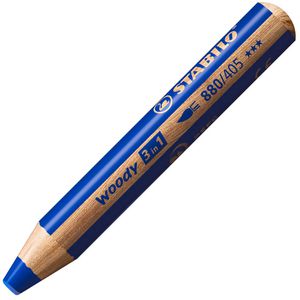 Stabilo Buntstifte woody 3 in 1, 880/405, Multitalent-Stift, ultramarinblau, 1 Stück