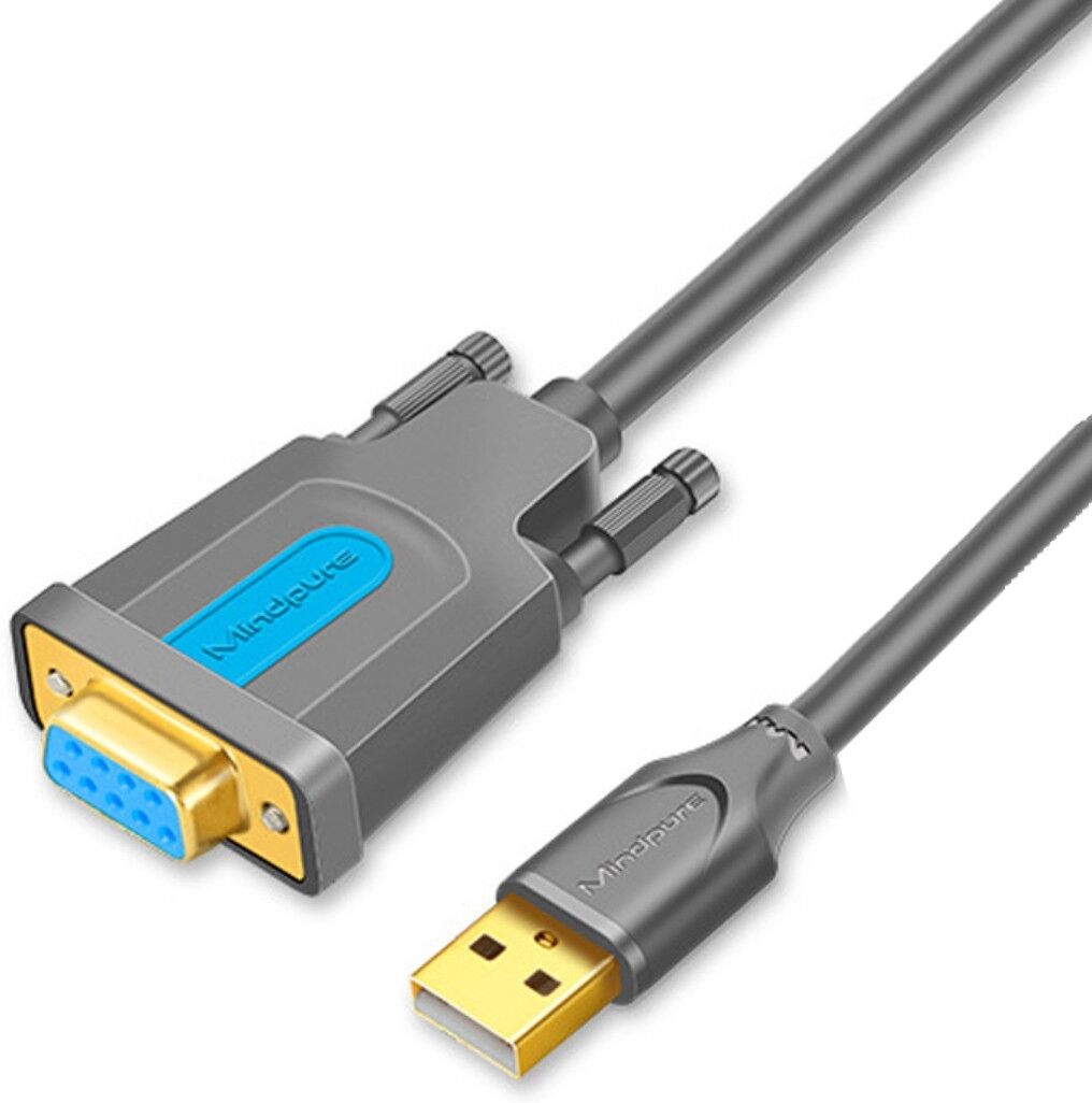 INF US016 USB-zu-RS232-Seriellkabel mit DB9-Stecker-auf-Buchse für Drucker und Steuergeräte für Steuern