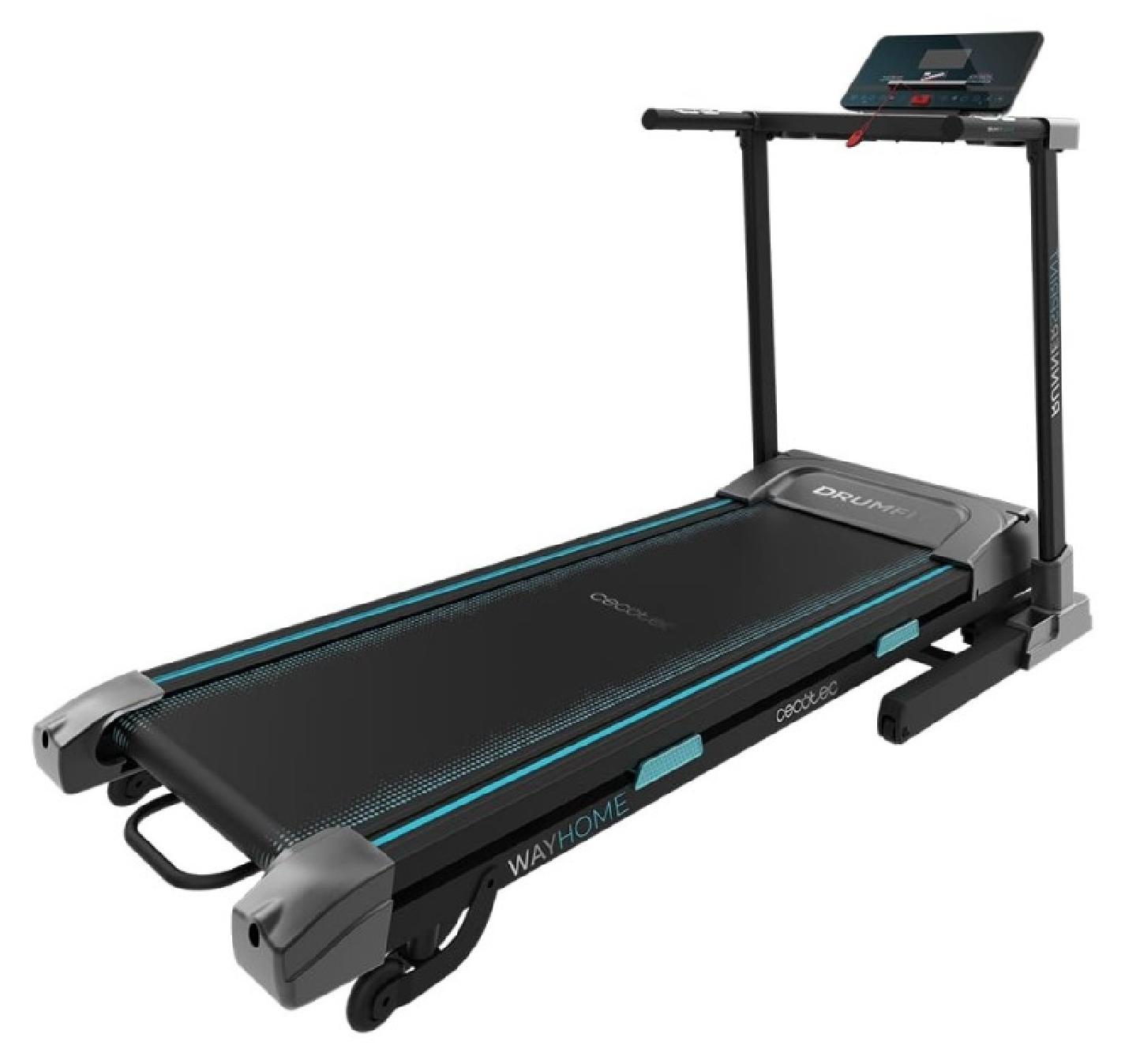 Cecotec DrumFit WayHome 1600, 120 kg, 1 km/h, 16 km/h, Kalorien, Distanz, Geschwindigkeit, Zeit, Schwarz, Manuell