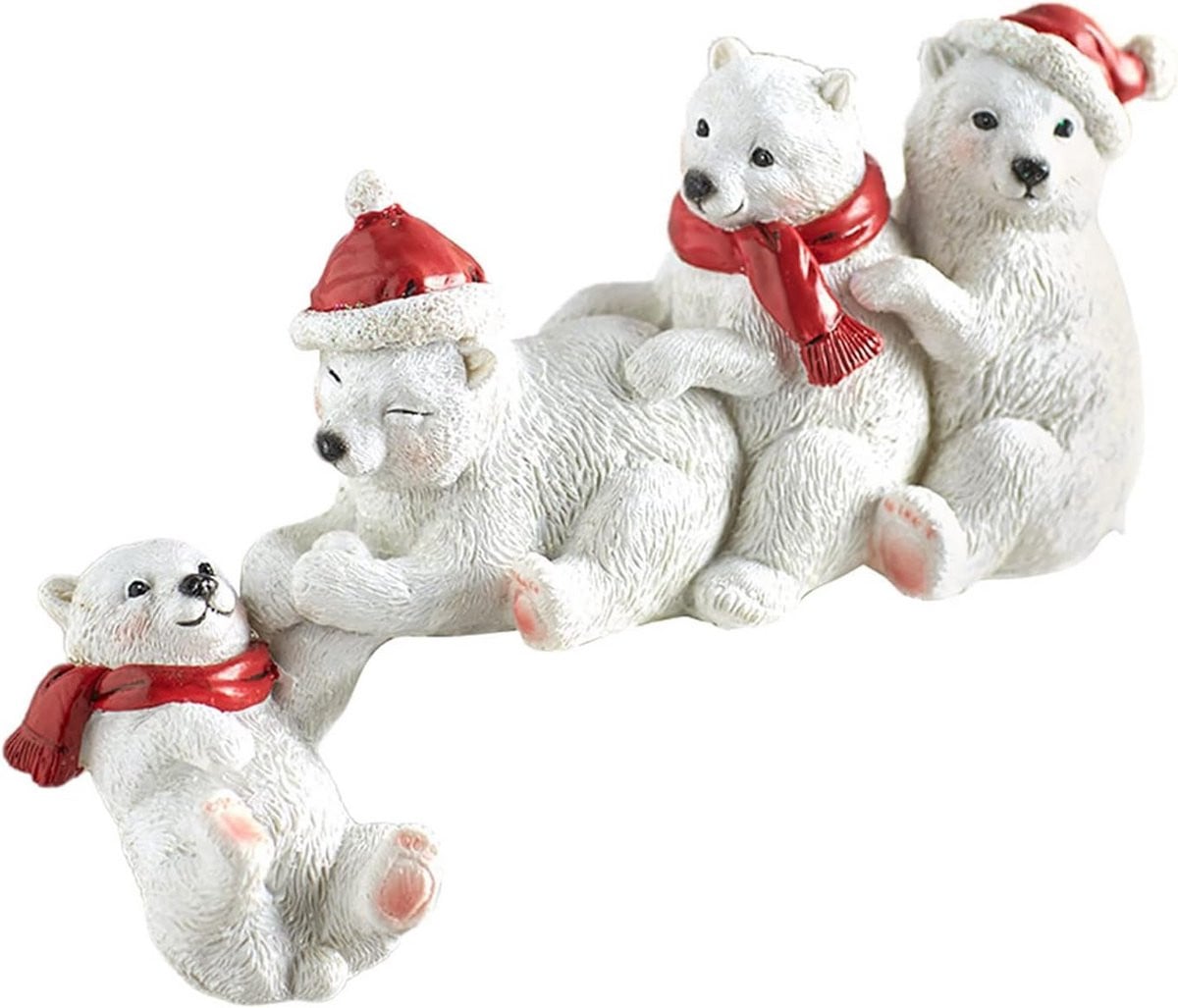 Feestelijk Hars Beeldje Kerst Decoratie voor op een Plank of Bureau