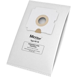 McFilter Staubsaugerbeutel FE 12, 430240154, für Nass Trockensauger Festool CT SYS & CTC SYS, 10 Stück
