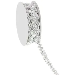 Dekoband "Shine", silber, 10 mm, 4,5 m