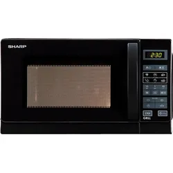 SHARP R-642BKW, Mikrowelle (800 Watt, Grillfunktion)