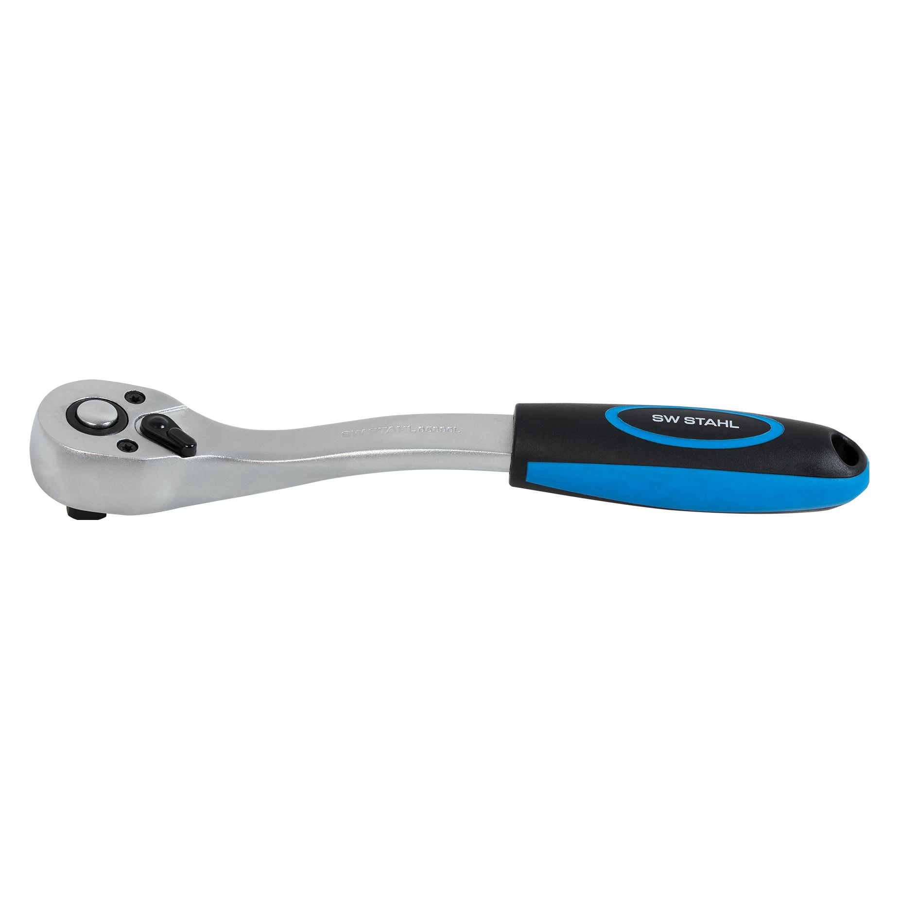 SW-Stahl 05890SB Umschaltknarre 3/8 Zoll I ergonomische Ratsche I feinverzahnt mit 72 Zähnen I Einsa (3/8") (05890SB)