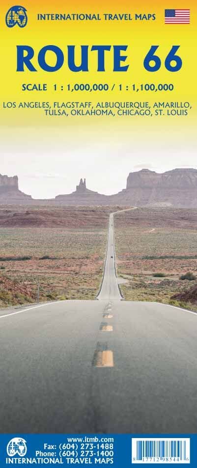 Carte de voyage - Route 66 (USA)   ITM