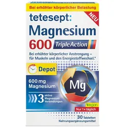 Tetesept Magnesium 600 Triple Action Filmtabletten 30 St