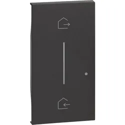 Legrand KG40M2 LivingNow 2-modulige Taste für Master-Switch ”Kommen/Gehen” in der Farbe Black