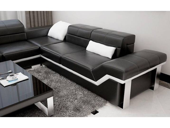 JVmoebel Ecksofa Ledersofa in modernem Design mit hohem Komfort, Made in Europa