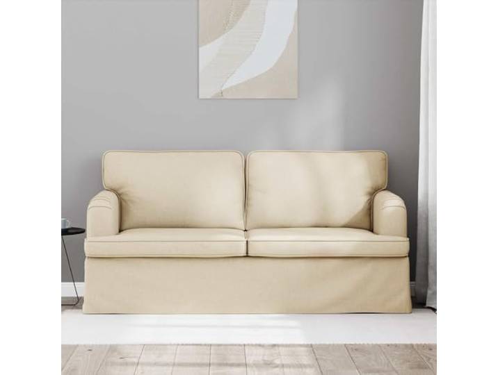 KTHLBRH Sofa Creme 162 x 80 x 85 cm Stoff Modulare Sektionale, ergonomische Sitzfläche, atmungsaktiv, geeignet für moderne Innenräume