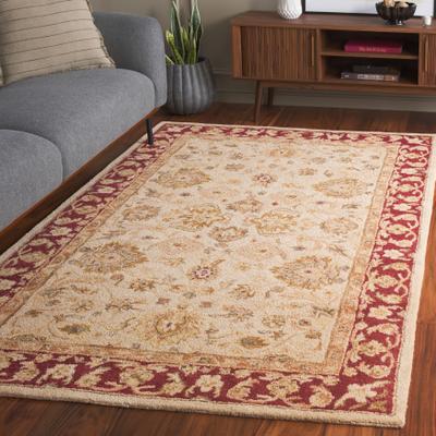 SAFAVIEH Anatolia Angeline Traditional Oriental Hand-spun Wool Rug