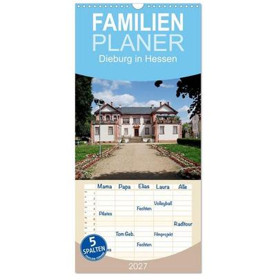 Familienplaner 2027 - Dieburg in Hessen mit 5 Spalten (Wandkalender, 21 x 45 cm) CALVENDO