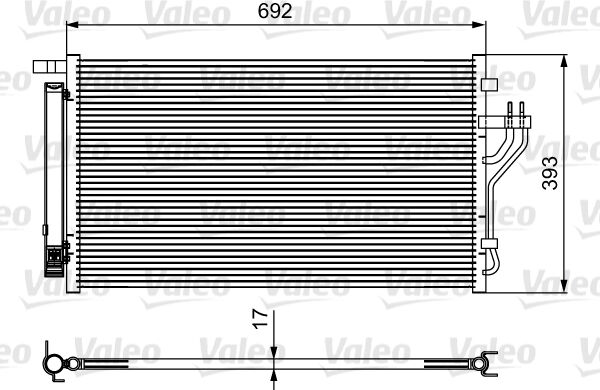 Valeo Kondensator, Klimaanlage 814485 Für Kia Hyundai (Beijing)