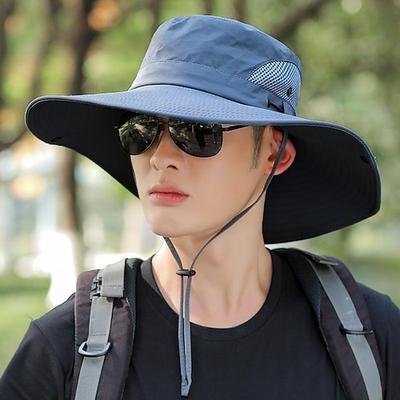 Sonnenhut Fischen-Hut Wanderhut Hut UV-Sonnenschutz Schnelltrocknend Leicht Sommer Frühling Breite Krempe Herren Damen Angeln Aktivität