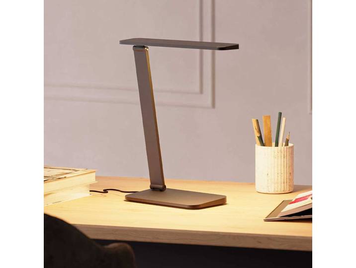 Forlight LED Tischleuchtelampe Zenit, dimmbar, schwarz, für Wohn- / Esszimmer, Kunststoff, Modern
