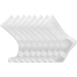 8er Pack ENDURANCE Hoope Crew Socken 1002A - white 31-34
