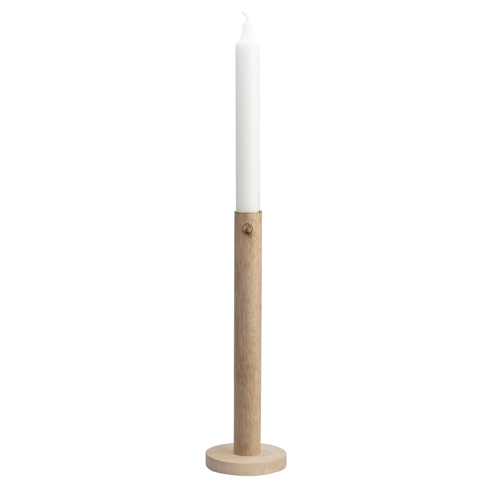 ERNST Ernst houten kandelaar voor kaarsen, Hoogte: 25 cm, Natuur