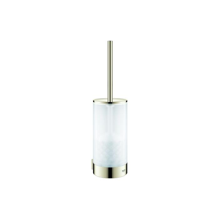 Grohe Selection WC-Bürstengarnitur 41076BE0 nickel poliert, Glas, Wandmontage, verdeckte Befestigung