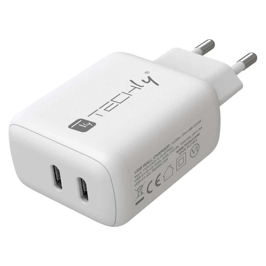 Techly IPW-USB-2C35W (35 W, 2 Ports) (IPW-USB-2C35W)