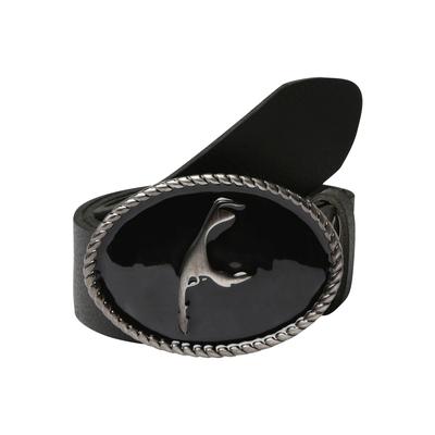 Ledergürtel RETTUNGSRING GÜRTEL, Damen, Gr. 90, schwarz, Leder, unifarben, Gürtel Ledergürtel, mit austauschbarer Schließe »Sylt Schwarz«
