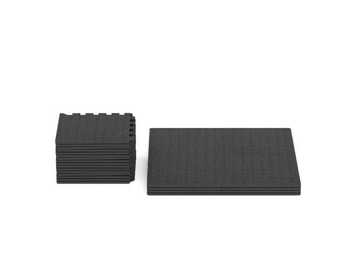 Bodenschutzmatte 30 x 30 cm 32er Set schwarz