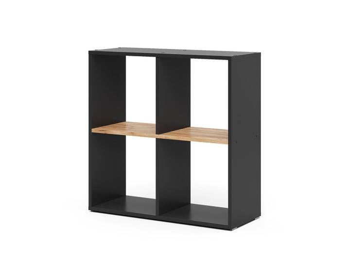 Vicco Raumteiler Tetra Anthrazit/Goldkraft Eiche 72 x 72.6 cm, Anthrazit, Eichefarben, Holzwerkstoff, 4 Fächer, Rechteckig, 72x72.6x29 cm, Wohnzimmer, Raumteiler, Raumteiler