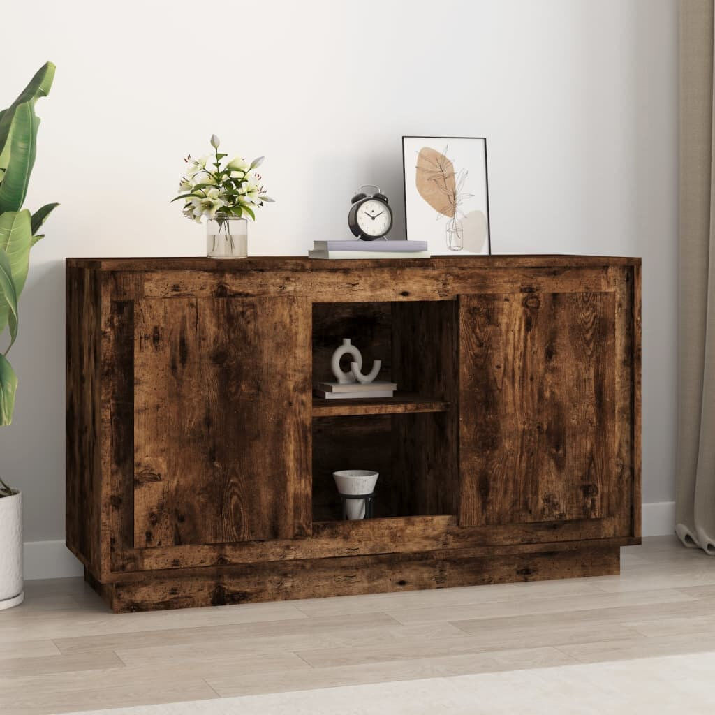 17 Stories Lissi Sideboard 102x35x60 cm Engineered Wood Smoked Oak 60cm H X 102cm W X 35cm D