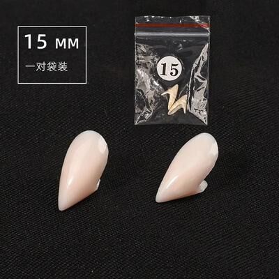 Inspired Finds 5 Pair Realistic Vampire Fangs With Adhesive For Halloween Cosplay 1.5mm 3pcs