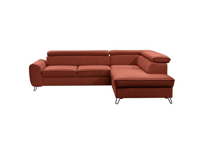 Stylife Ecksofa, Rostfarben, Metall, Ottomane rechts, Eckteil, L-Form, 250x200 cm, Stoffauswahl, seitenverkehrt erhältlich, Wohnzimmer, Sofas & Couches, Wohnlandschaften, Ecksofas