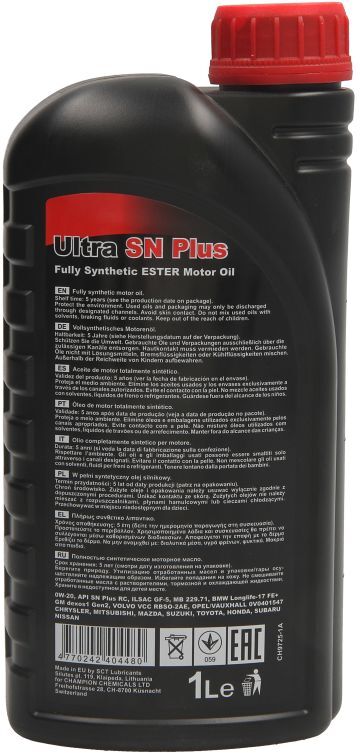 Motoröl CHEMPIOIL SN Plus 0W20 1L