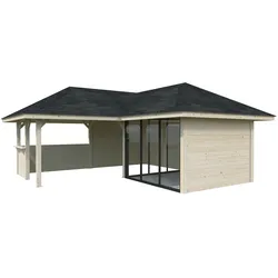 Palmako Pavillon Bianca 24,9 m2 Set 209 Slide naturbelassen
