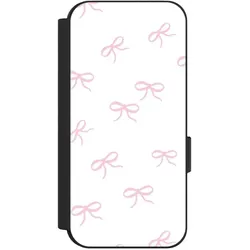Nivocase Klapphülle für Google Pixel 9 Handyhülle aus Kunst Leder NIVOflip schwarz Muster Schleife (Google Pixel 9), Smartphone Hülle, Schwarz