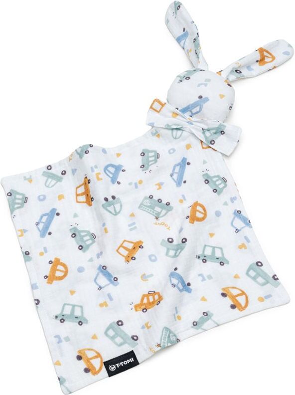 T-TOMI BIO Muslin Cuddle Cloth berceuse Traffic 1 pcs