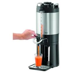 Bartscher Iso-Dispenser 8L für kalte oder heiße Getränke, 8 Liter, Edelstahl, 150990