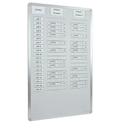EICHNER Einstecktafel »Orga-Easy« für DIN A5-Belege 2-reihig grau