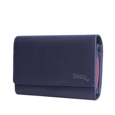 Geldbörse VARGU "NUME 1", Damen, lila, Rindsleder, Kleinlederwaren, LGW zertifiziertes Leder