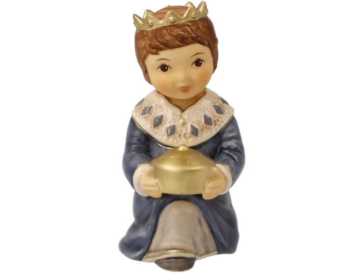 Krippenfigur GOEBEL Krippenfiguren, Weihnachtsdeko , bunt, B:5,5cm H:8,5cm, Steingut, Dekofiguren, Krippenfigur, Steingut, Figur - Balthasar