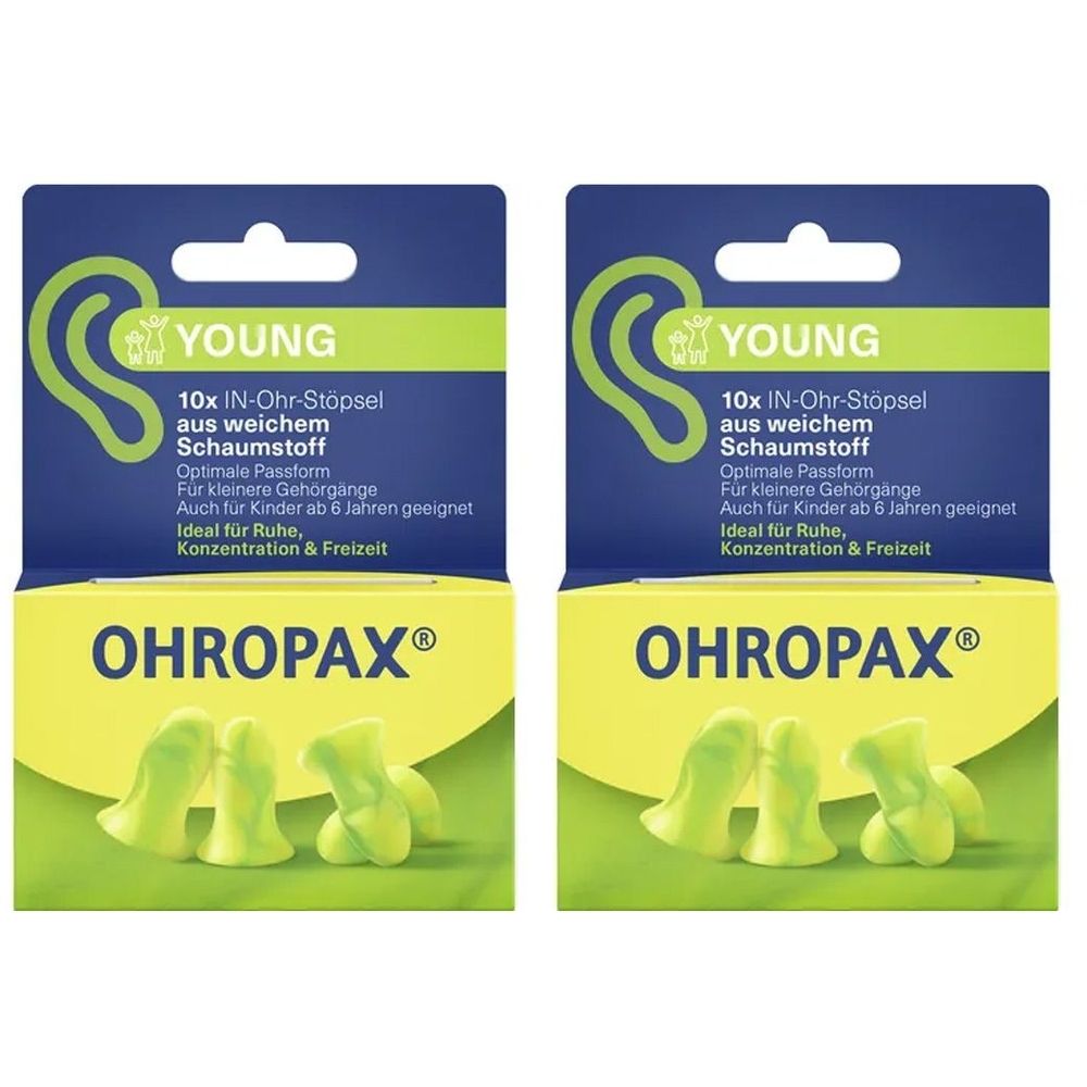 Ohropax Young Schaumstoff In-Ohr Stöpsel 2x 2x10 St