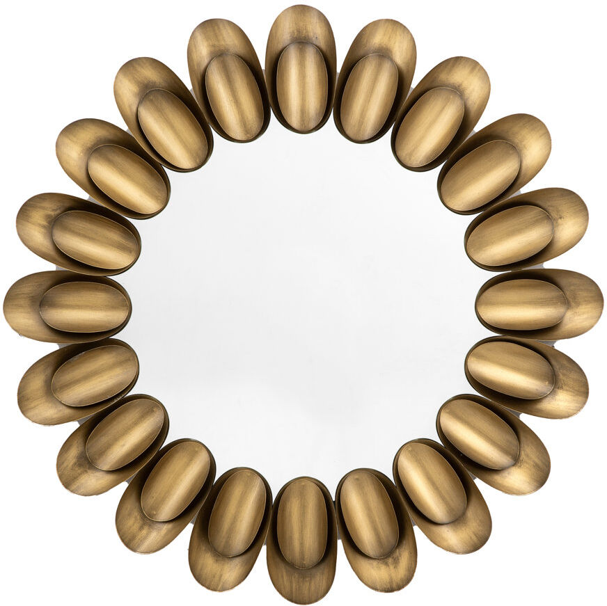 Fairmont Park Braffe Round Mirror Gold 94cm H X 94cm W X 5cm D