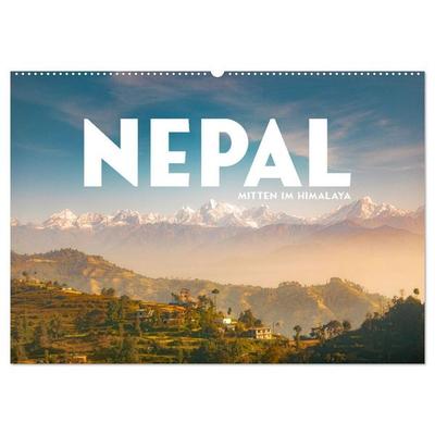 Nepal - Mitten im Himalaya (Wandkalender 2026 DIN A2 quer), CALVENDO Monatskalender