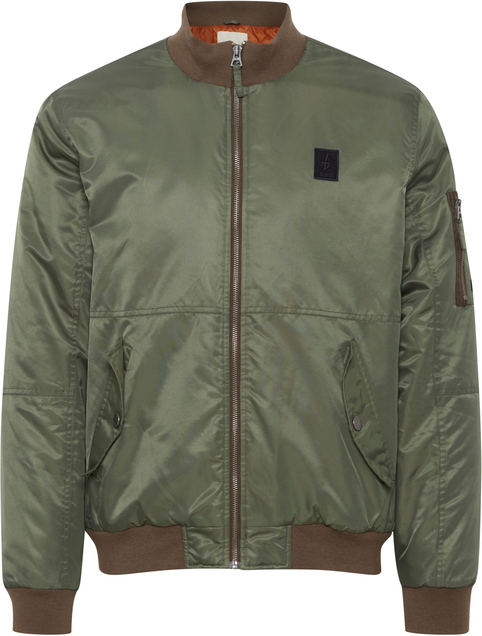 Bomberjacke BLEND "Bomberjacke BHOuterwear", Herren, Gr. S, grün (deep forest), Obermaterial: 100% Nylon NY., Jacken Bomberjacke