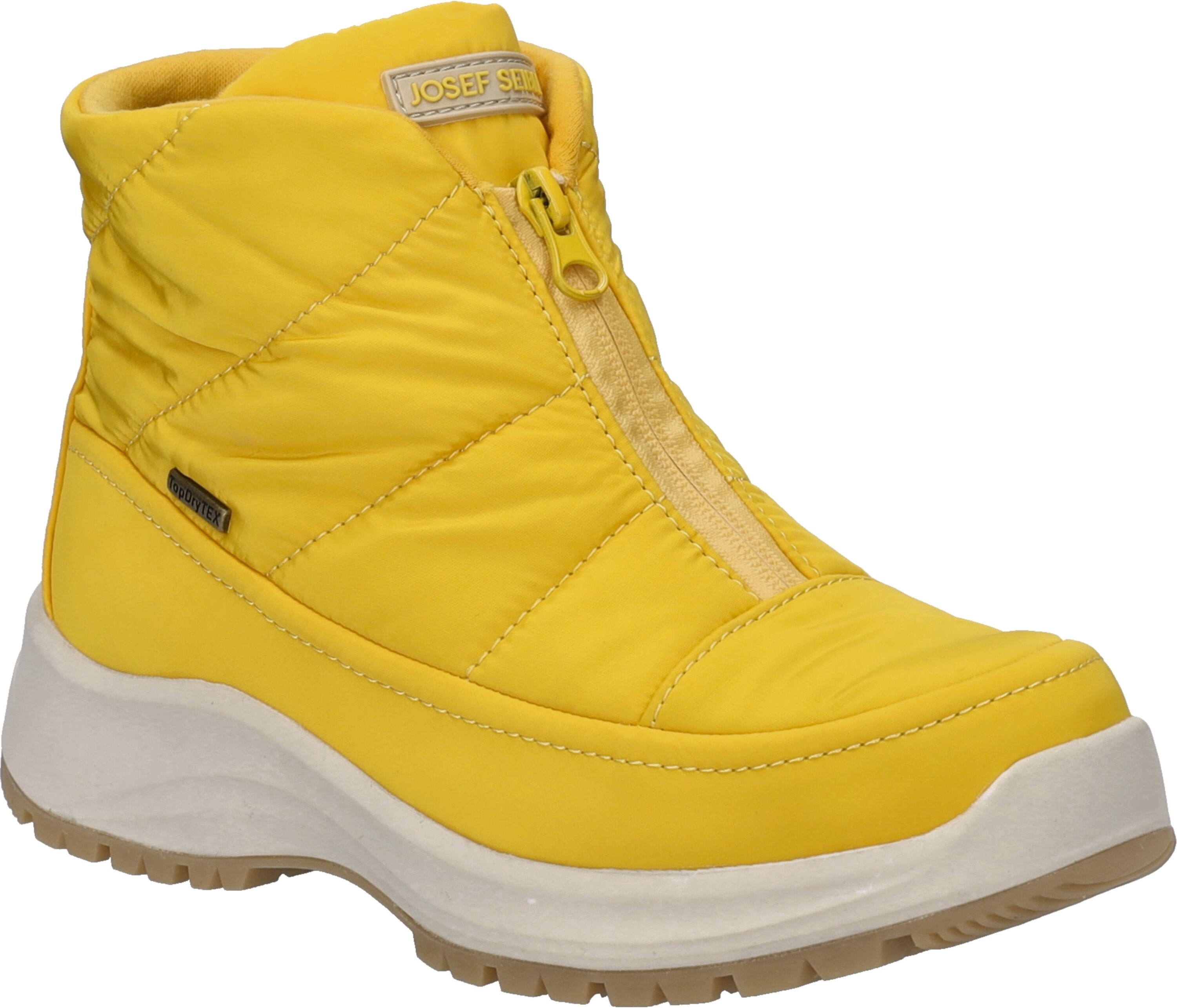 Stiefelette JOSEF SEIBEL "Colorado 55, safran", Damen, Gr. 42, gelb (safran), Obermaterial: 100% Textilmaterial TEXMAT., Schuhe Stiefelette