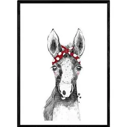 POSTER Baby-Pferd – Kinder A4 Rahmenlos