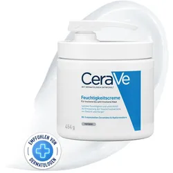 CeraVe Feuchtigkeitscreme mit Pumpspender: Körpercreme für trockene bis sehr trockene Haut 454 g