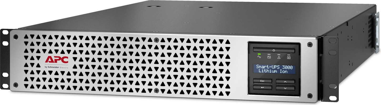 APC Smart-UPS Lithium Ion Rackmount UPS - 3000 VA - 2700 Watt - 2U - Zilver/Zwart