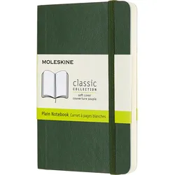 Moleskine Blanko Notizbuch P Waldgrün weicher Einband